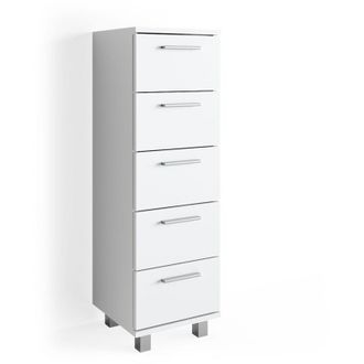 Vicco Armario De Ba&ntilde;o Ilias, Blanco, 30 X 95 Cm, Vicco