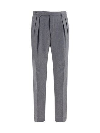 Brioni Mens Trousers Elba Anthracite Wool (ovis Aries)