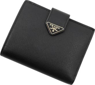 Prada Black Saffiano Wallet (Bi-Fold) (Pre-Owned)