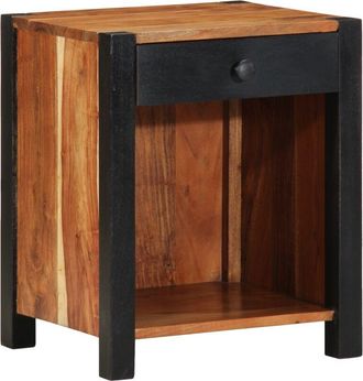 vidaXL Armario De Noche Marr&oacute;n 40 X 35 X 50 Cm Madera Maciza De Acacia Vidaxl