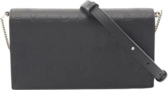 Bulgari Pre-owned Cross Body Bags, female, Black, Size: ONE SIZE Pre-owned Vintage Crossbody Bag