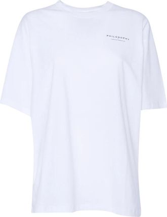 Philosophy di Lorenzo Serafini Basic T-shirt - Dames - T-shirts - Wit - M - Katoen - Tops