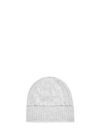 Polo Ralph Lauren Womens Beanie Grey Wool-Cashmere Hat