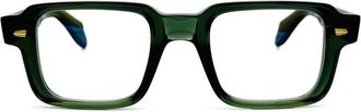 Cutler and Gross Glasses, male, Green, Size: 50 MM 1393 Optical Frame