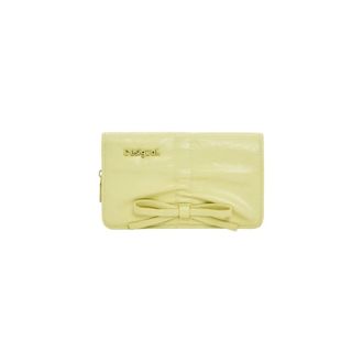 Desigual Wallets & Cardholders, female, Yellow, Size: ONE SIZE Zip and Button Wallet