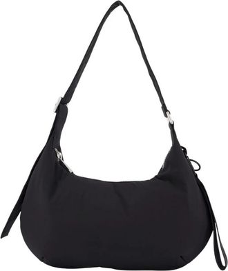 Sams&oslash;e & Sams&oslash;e Zwarte Synthetische Midi Tas - Dames - Schoudertassen - Zwart - ONE Size - Polyester - Tassen