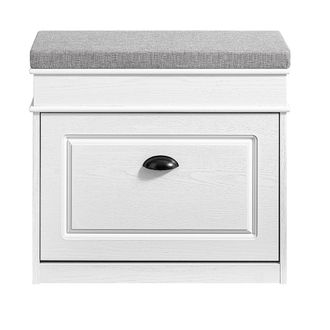 SoBuy Sobuy Mueble Zapatero Banco De Entrada - Banco Para Zapatos Con Almacenamiento De Tapa Abatible Y Coj&iacute;n, Almacenamiento De Zapatos Para Pasillo, Sal&oacute;n