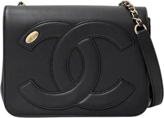 Chanel Pre-owned Vintage Crossbody Bag - Dames - Vintage Schoudertas - Zwart - ONE Size - Vintage