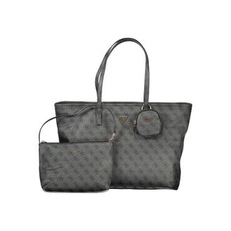 Guess Grigio Poliuretano Women Womens Handbag