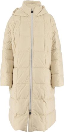 Ienki Ienki Pyramide Ennio Beige 10000013 - Dames - Dons jassen - Wit - S - Nylon - Jassen