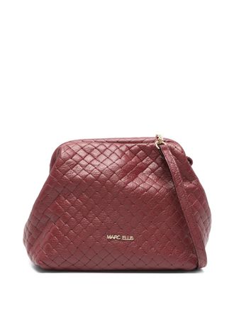 Marc Ellis Arlena M Plot quilted-design clutch bag - women - Calf Leather - One Size - Red