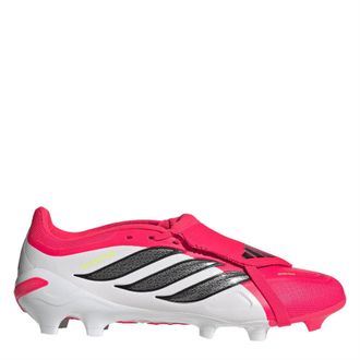 adidas Mens Predator.3 FG Lace-Up Sneakers in Red/Blk/White - Size UK 11.5