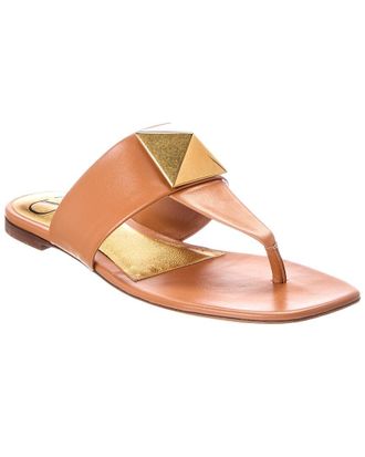 Valentino One Stud Leather Sandal