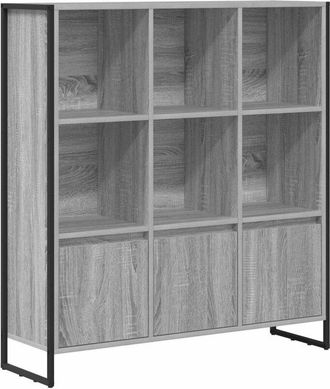 vidaXL Estanter&iacute;a Para Libros 2 Pcs Gris Sonoma 99,5 X 30 X 108 Cm Vidaxl