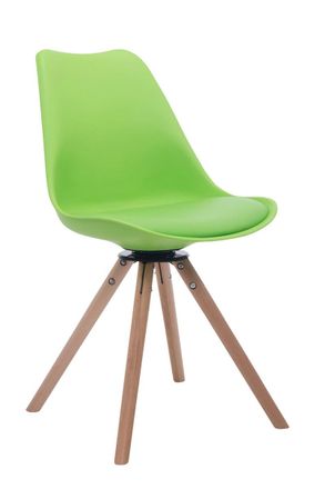 Clp Clp - Sedia Design Troyes Girevole Similpelle Rotondo Verde Natura