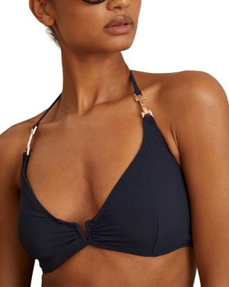 Reiss Millie Fixed Triangle Bikini Top
