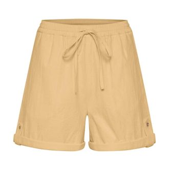 Saint Tropez Short Shorts - Dames - Korte broeken - Geel - Maat: S