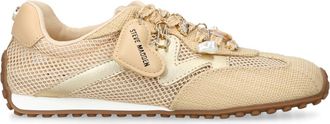 Steve Madden Womens Coheart Beige Sneakers Fabric - Size UK 6