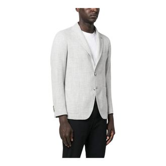 Tagliatore Jassen, Heren, Wit, M, Katoen, Single-Breasted Jasje