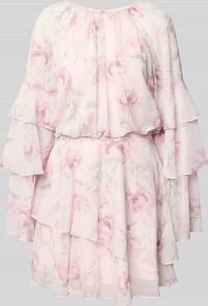 Ted Baker Minikleid mit Volant&auml;rmeln Modell MAHLIIA in Rosa, Gr&ouml;&szlig;e 34