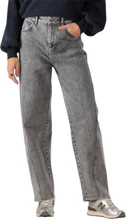 By-Bar Amsterdam Jeans, Dames, Grijs, XL, Grijze Begum Broek Stijlvolle Jeans