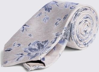 Moss Blue Floral Tie