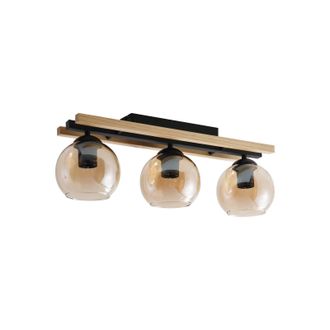 Lindby L&aacute;mpara De Techo enrique En Negro Madera - Lindby