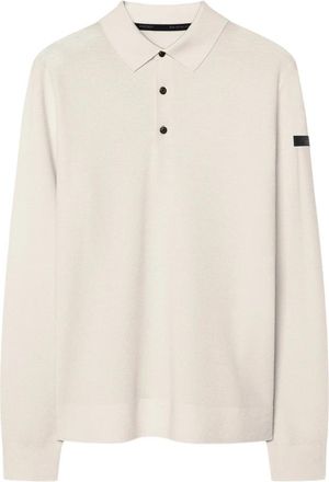 Roberto Ricci Design Piquet Polo Knit - Heren - Polos - Beige - M - Wol - Tops