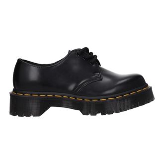 Dr. Martens Zwarte leren Oxfords en Derby - Dames - Veterschoenen - Zwart - 42 EU - Leer - Schoenen