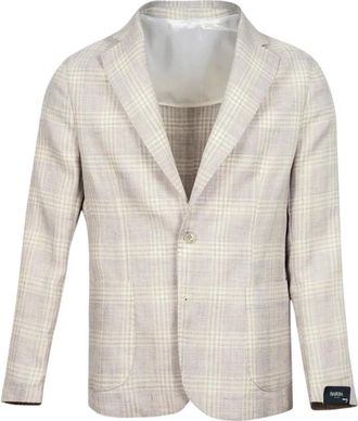 Barba Easy Single Jacket - Heren - Blazers - Paars - L - Wol - Jassen