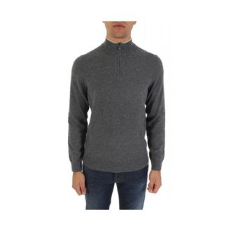 HUGO BOSS Truien & Vesten, Heren, Grijs, M, Halfzip Mario