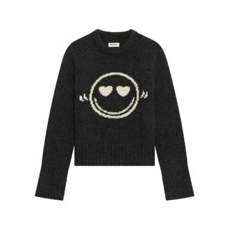 Zadig&Voltaire Truien & Vesten, Dames, Grijs, XS, Malty Sweater