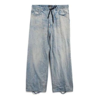 Balenciaga Oversized Baggy Pants Light Blue 786643TQW556379