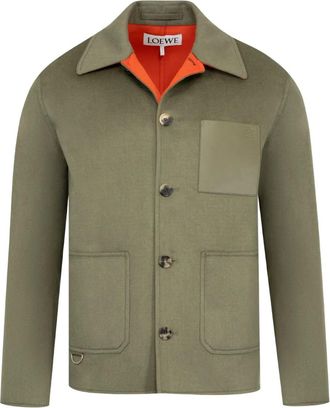 Loewe Giacca-camicia con tasche - Verde
