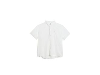 Barbour Nelson Short Sleeve Summer Fit Shirt Mens Long Sleeve Button Up White : 2XL, Cotton/Linen