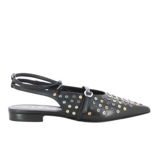 Strategia Schoenen, Dames, Zwart, 40 EU, Leer, Slingbacks