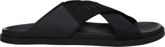 Givenchy Mens Gtrek Sandals Crisscross Band - Black Textile - Size EU 40