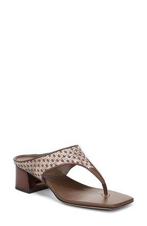 Franco Sarto Kayla Block Heel Sandal in Brown at Nordstrom, Size 5.5