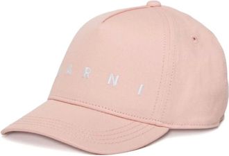 Marni Hats & Caps, male, Pink, L, Gabardine Baseball Cap