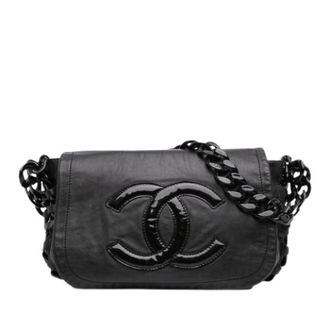 Chanel Pre-owned Vintage Flap Shoulder Bag - Dames - Pre-owned - Zwart - Maat: ONE Size Leer