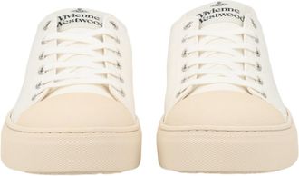 Vivienne Westwood Neutrals Low Top Primsoll Cotton Sneakers