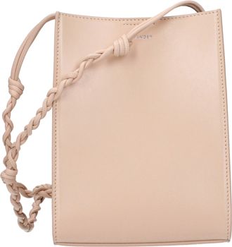 Jil Sander Tangle Crossbody Tas Dames Leer Roze/Roze
