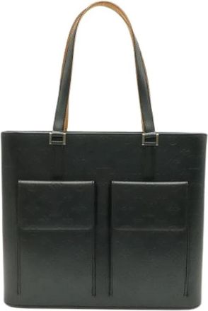 Louis Vuitton Pre-owned Monogram Mat Tote Bag - Dames - Vintage Shopper - Blauw - ONE Size - Leer - Vintage