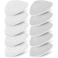 OEM Aplicable A 10 Fundas Para Mopas De Vapor Vileda Steam Y Vileda Steam Plus, Recambios De Pa&ntilde;os Para Limpiadoras De Vapor Y Accesorios De Microfibra Pa