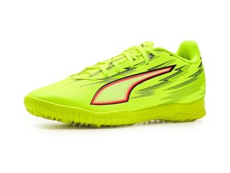 Puma Ultra 6 Play Turf Trainer Soccer Cleats Mens Soccer Shoes Yellow Alert/Black/Glowing Red/Lime Squeeze : 11.5 D - Medium, Synthetic