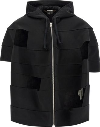 Comme Des Gar&ccedil;ons Black Solid Hood Jacket