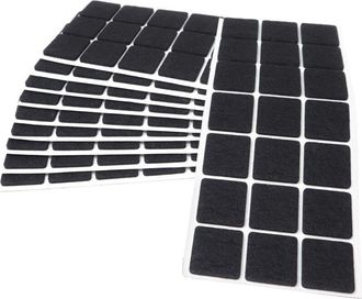 None Adsamm / 210 x feltrini autoadesivi/Nero / 30x30 mm/Quadrato/piedini per mobili in feltro da 3.5 mm di spessore/pad protettivi per arredi