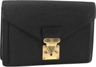 Louis Vuitton Pre-owned Clutches, female, Black, Size: ONE SIZE Pre-owned Epi Leather Clutch Bag