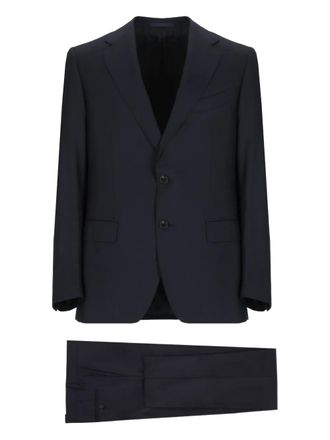 Caruso single-breasted suit - men - Cupro/Viscose/Wool - 54 - Blue