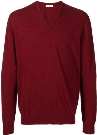 Leathersmith of London V-neck knit jumper - men - Cashmere - M - Red